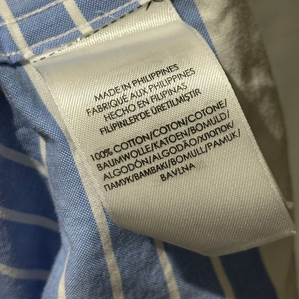 Vintage Polo Ralph Lauren Shirt Mens L Colorblock Striped Classic Button - Picture 4 of 9